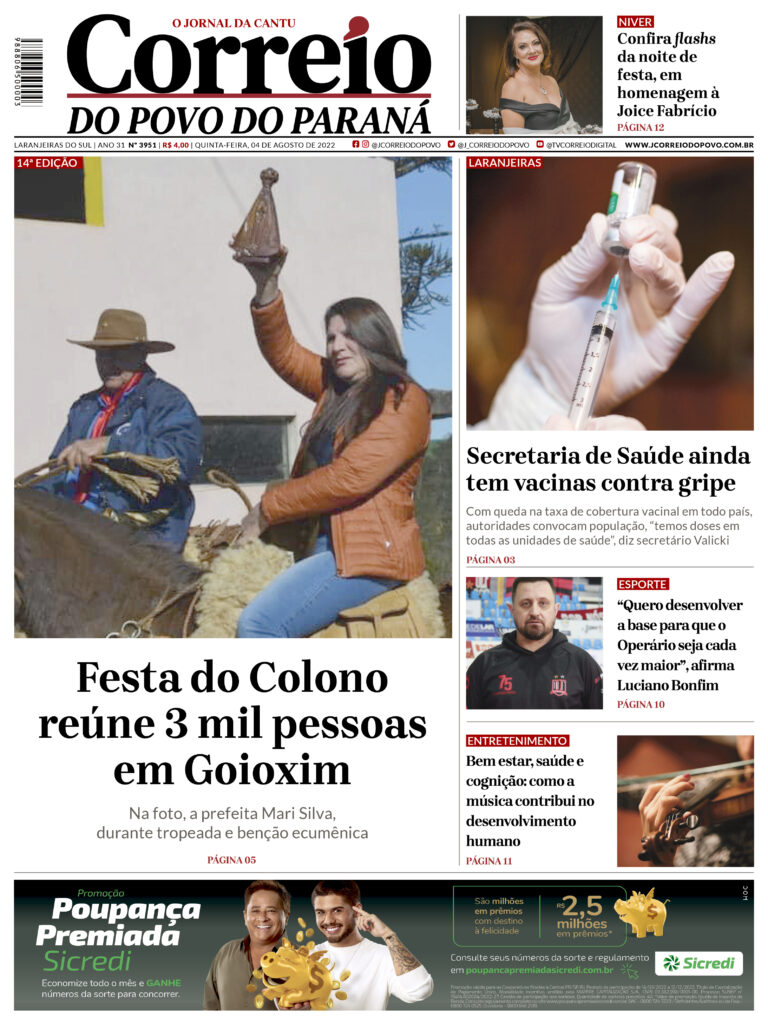 Impresso 3951 – Jornal Correio Do Povo