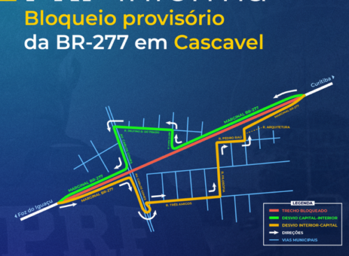 Acabou o sufoco na BR-277 em Cascavel? - Não viu?